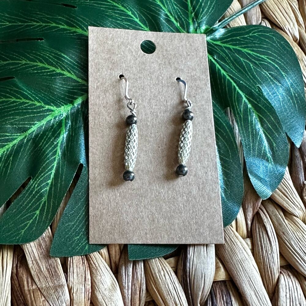 BOGO FREE CUT OUT METAL TUBE EARRINGS DANGLE
